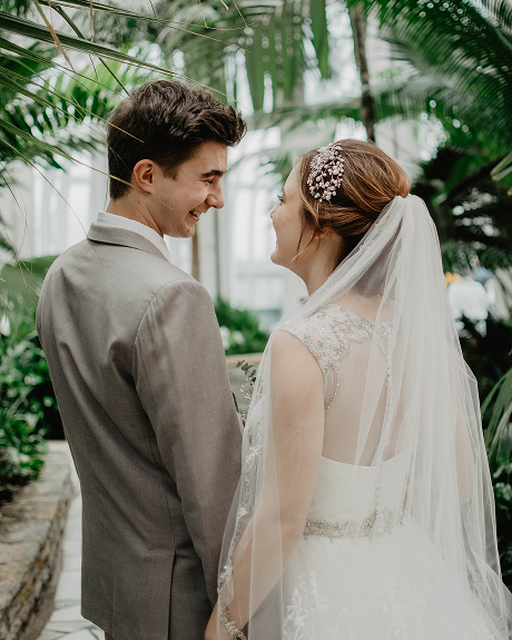 Newlywed portrait